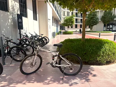 White adult mountain bike - used, ready to ride