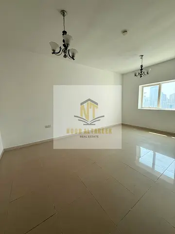 One-bedroom apartment with a living room in Al-Awun; no commission and two months free.
