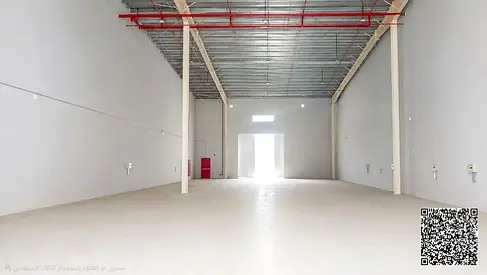 Sq. Ft. Open-Plan Warehouse for Rent in Umm Al Thoub – Umm Al Quwain | 50 kW Electricity