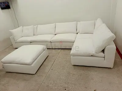 Marina home luscious cloud feather 🪶 filled modular 6 piece sofa