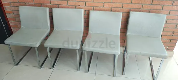 Leather Dining chairs only