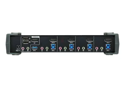 Aten KVMP 4 -Port USB 3.0 4K DisplayPort Multi-Stream-Transport KVMP Switch ( CS1924M )