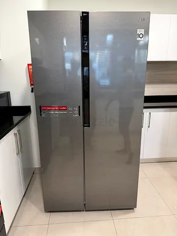 Lg 679 Liters Side By Side Refrigerator, Dark Graphite Silver - Gr-B257Kqdv , DELIVERY + WARRANTY