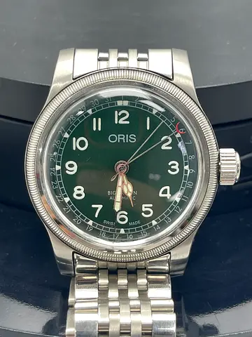 Oris Big Crown Pointer Date Automatic Watch - Green Dial, Stainless Steel SwissMade Original