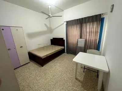 Separate furnished room in a flat for rent for a non cooking single bachelor(1 person) in Shabiya 12