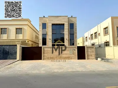 Distinctive Villa for Sale in Al Muwaihat 2 – Ajman | Two Floors + Roof | 5 Bedrooms | 4,500 sq. ft