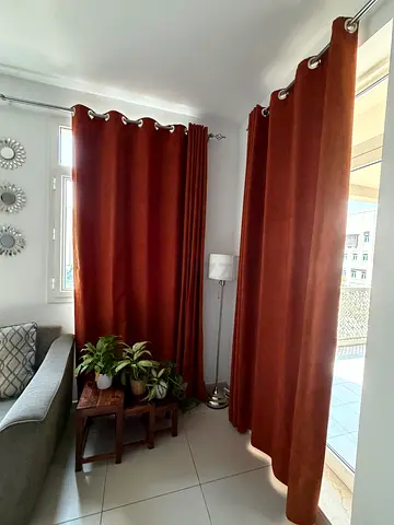 Curtains 3 pieces full length black out