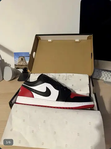 Nike Air Jordan 1 Low Bred Toe Size 44.5