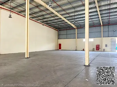 12,745 Sq. Ft. Open-Plan Warehouse for Rent in Umm Al Thoub – Umm Al Quwain | 19 kW Electricity