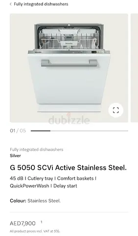 Miele Dishwasher G 5050 Scvi Active Stainless steel