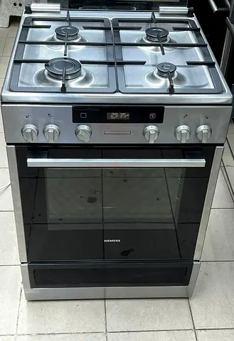 SIEMENS Top Gas Oven Electric Cooker 4 Burners Excellent Condition 60×60cm Size