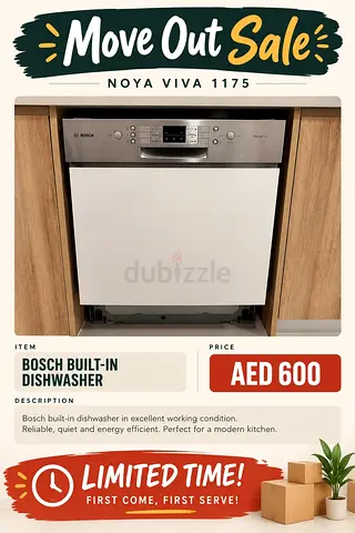 Bosch Built-in Dishwasher - Fully Functional, Good Condition