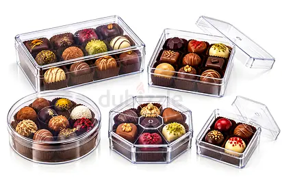 Dessert cups and ps crystal boxes - food grade - bulk buyers - only
