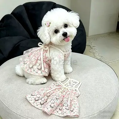 Cute Floral Pet Dress for Small Dogs