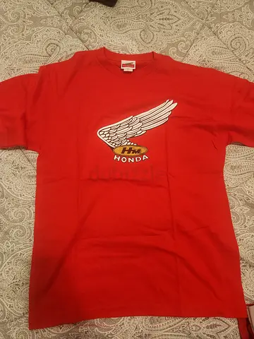 Official Vintage Honda HM Wing Logo T-Shirt – Red (Size L)
