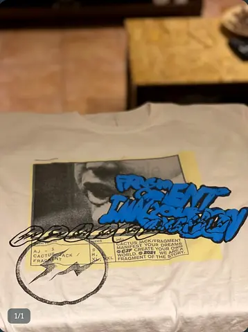 Cactus Jack for Fragment Manifest Tee Size L