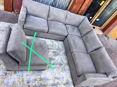 Perfect Condition Crate&Barrel Axis feather 🪶 filled Corner Sofa