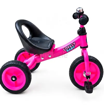 Pink Kids Tricycle with Back Seat - Lovely Baby