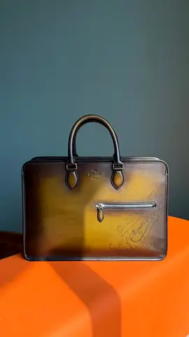 Berluti Un jour Scritto leather briefcase