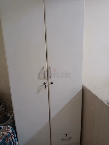 White 2-Door Wardrobe / Cupboard - Good Condition 4 pcs , 100 each