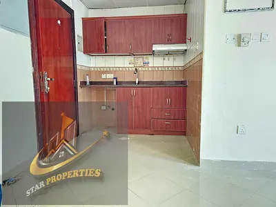 NO DEPOSIT SPECIOUS NICE STUDIO FALT CENTRALISED AC AND GAS FAMILY BUILDING JUST 18K AL NASSRIA