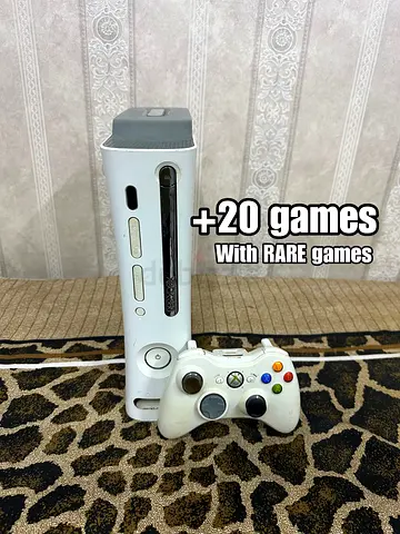 Modded Xbox 360 + 20 Rare Games with Full Set