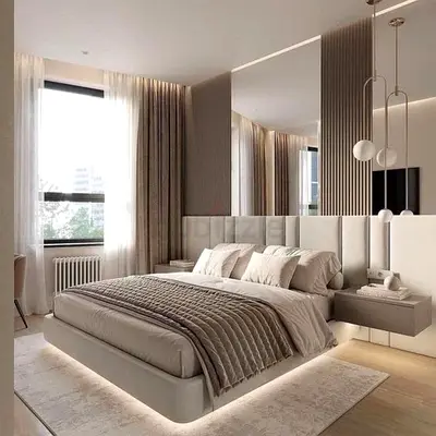 Modern beautiful 200*200 super king size beige colour Bed