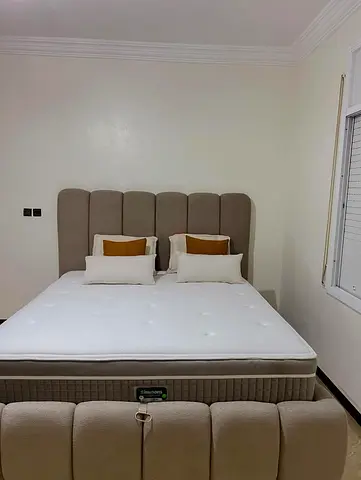 King-size upholstered bed frame