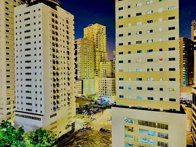 Gulf tower al nadha Sharjah big studio with balcony only 28k