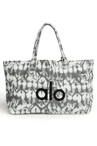 Alo Yoga Grey Tiedye Iconic Shopper Tote Bag - Brand New