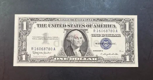 1957 USA 1 Dollar silver certificate Banknote