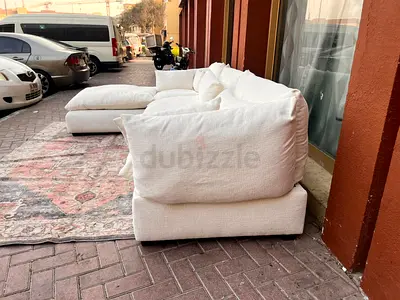 Stylish Modren design Marina Home feather 🪶 filled L Shape Sofa