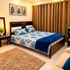 Master bedroom with attached washroom