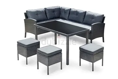 George Home Orlando Corner Sofa Dining Set - 7 Seater - Brand New Box Pack - UK Import