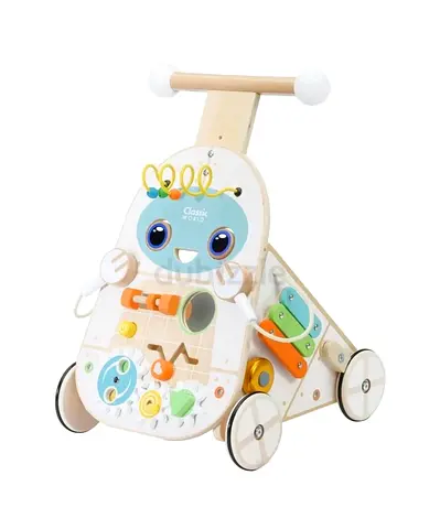 Wooden Baby Walker with Activity Panel - Classic World