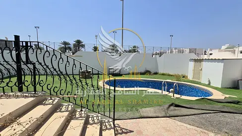 Sharqan Villa No Deposit 6BR 6 Baths Pool Garden BBQ Central AC Separate Majlis Open Views