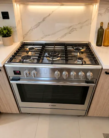 Bosch Series 8 Top Gas Oven Electric Digital Cooking Range Latest Version 90cm