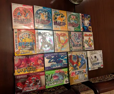 Collection of Japanese Pokémon Game Boy / Game Boy Color Games (Original Boxes, Cartridges & Manuals