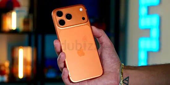 Apple iPhone 17 pro max (master copy)with orange protective case - good condition