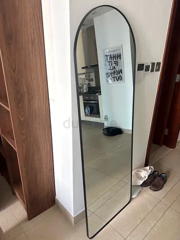 IKEA Tall Arched Full-Length Wall Mirror - Black Frame