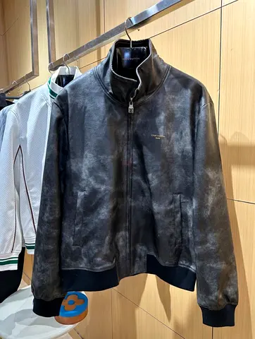 LV leather jacket for men