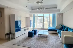 High Floor | Furnished | Maids Room | 3 Parkings.