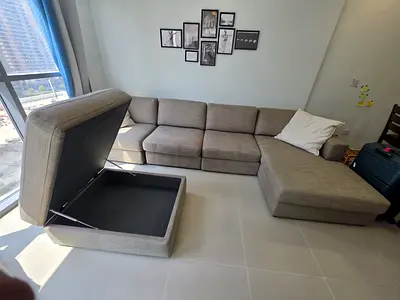 Perfect condition __Home Center eterno L Shape sofa with ottoman