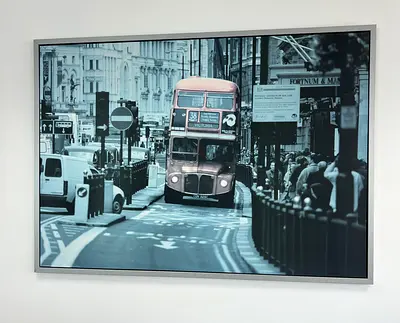 Framed London Street Photo Framed Print (Large)