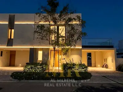 Luxury villa for sale in Al Zorah, Ajman | Upscale lifestyle | Prime location near the sea, golf course, and nature | Price includes electricity, wate