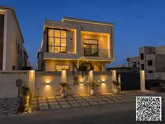 Super-deluxe residential/investment villa in Al Zahia, Ajman – marble façade; freehold ownership 