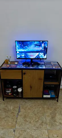 27-inch LED Monitor with playstation 4 slim 500 +2 controller+12 game disk+stearing weel full set.