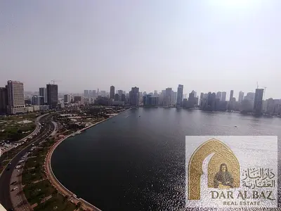 3-Bedroom Apartment for Annual Rent in Al Majaz 1, Sharjah, Full Sea View, Laundry Room, Free A/C,