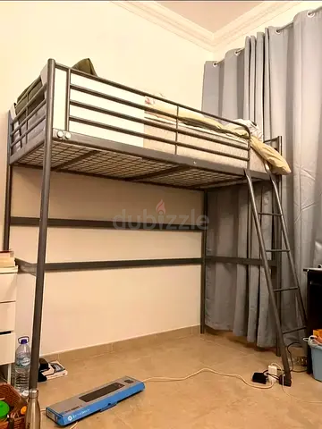 Ikea Metal loft bed for sale used in good condition free delivery and installation