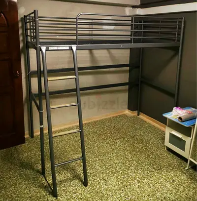 Ikea single size loft bed frame (disassembled) used in good condition free delivery and instalation